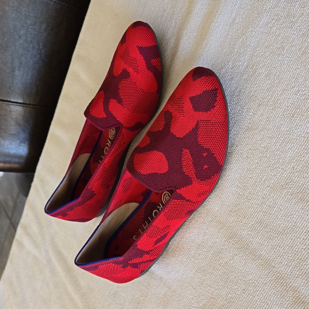 Rothy's Red Camo Loafers